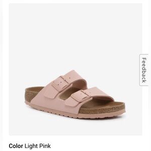 Light pink original Birkenstocks! Same ones from Barbie :) EU 40 US size 9-9.5